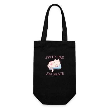 J'peux pas j'ai sieste - Sac à bouteille - noir - Devant