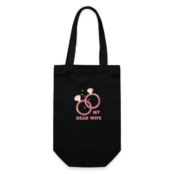 Ma chère épouse - Sac à bouteille - noir - Devant