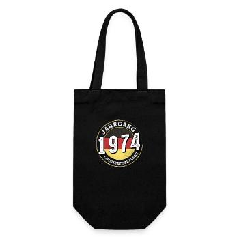 Limitierte Auflage 50 years old Jahrgangs 1974 - Gift Bag for Bottles - black - Front