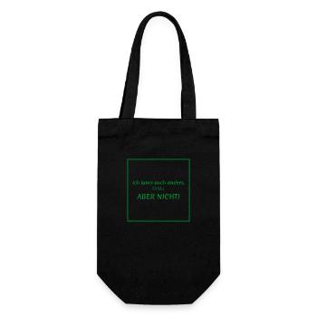 witzige sprüche - ich kann auch anders - Geschenkbeutel für Flaschen - Schwarz - Vorne