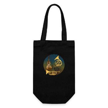 Musical Instruments - Gift Bag for Bottles - black - Front