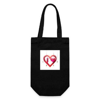 valantine love - Sac à bouteille - noir - Devant