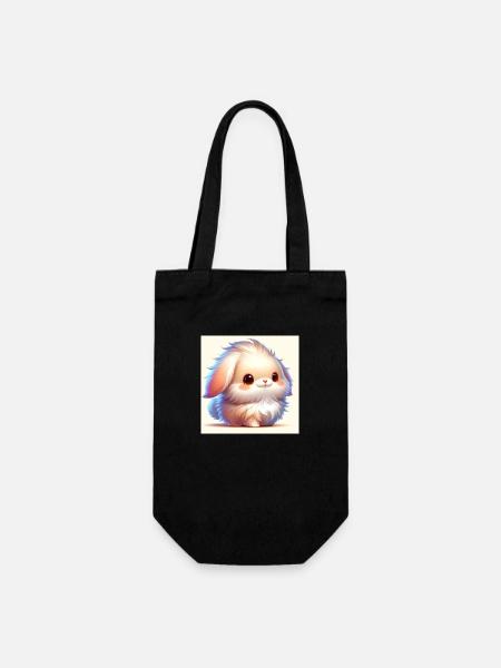 Fille lapin - Sac à bouteille - noir