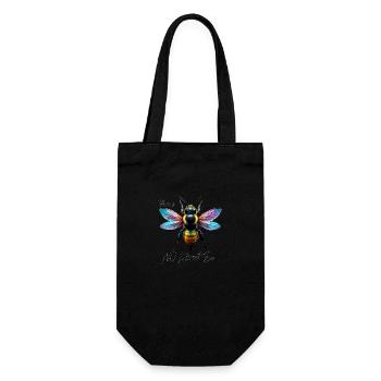 There is no Planet Bee - Geschenkbeutel für Flaschen - Schwarz - Vorne