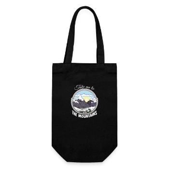 Take Me To The Mountains Winter Edition - Gift Bag for Bottles - black - Front