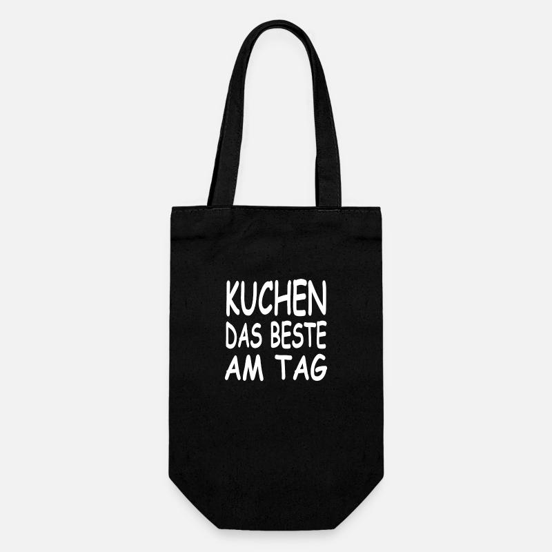 Kuchen - Geschenkbeutel für Flaschen - Schwarz