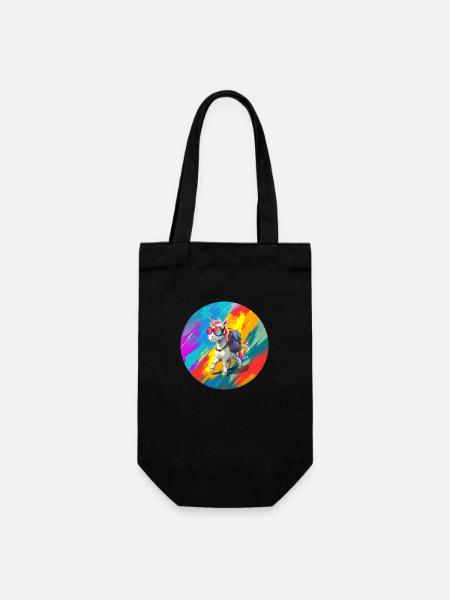 Licorne errante - Sac à bouteille - noir