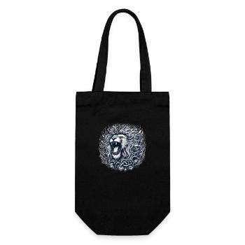 Living Like a Leo - Gift Bag for Bottles - black - Front