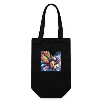Wings of the Butterfly Fairy - Gift Bag for Bottles - black - Front