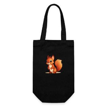 Cute squirrel for kids and babies - Gift Bag for Bottles - black - Front