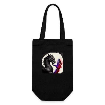 Dragon Arm Powerful Birthmark - Gift Bag for Bottles - black - Front