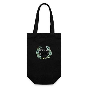 Team Floral Bride - Passendes T-Shirt - Geschenkbeutel für Flaschen - Schwarz - Vorne