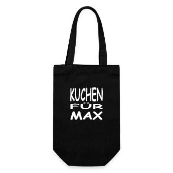 Kuchen - Geschenkbeutel für Flaschen - Schwarz - Vorne