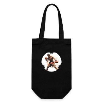 When it comes to boxing, there are clear rules - Gift Bag for Bottles - black - Front