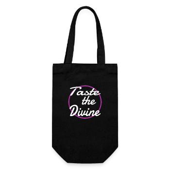 flavor combinations blissful cooking present - Gift Bag for Bottles - black - Front