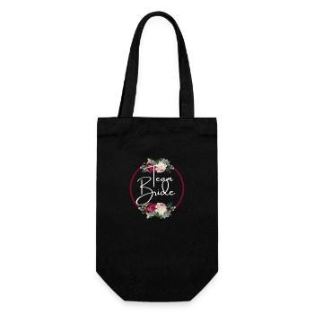 Team Floral Strap - Matching Tshirt - Gift Bag for Bottles - black - Front