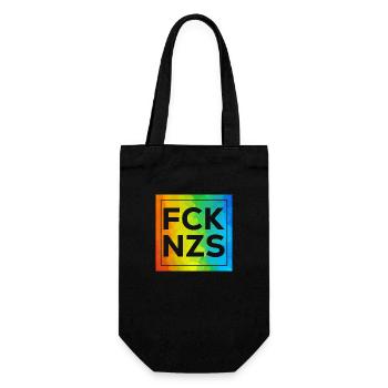FCK NZS Cutout mit Rahmen - Geschenkbeutel für Flaschen - Schwarz - Vorne