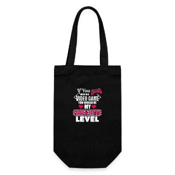 Si vous étiez dans un jeu vidéo, vous seriez mon favori - Sac à bouteille - noir - Devant