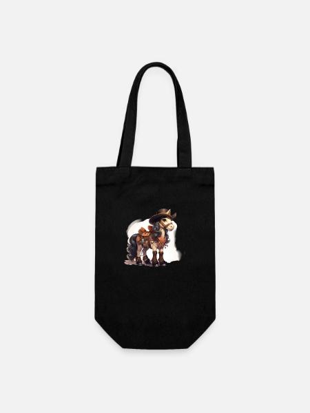 Poney occidental puissant - Sac à bouteille - noir