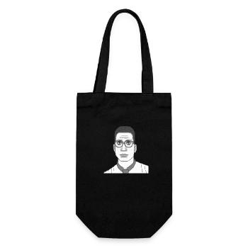 Pixel Intellektuell - Geschenkbeutel für Flaschen - Schwarz - Vorne