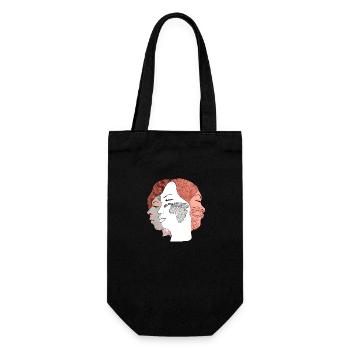 Die drei Frauen Nr. 2 - Geschenkbeutel für Flaschen - Schwarz - Vorne