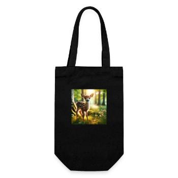 fawn 1 - Gift Bag for Bottles - black - Front