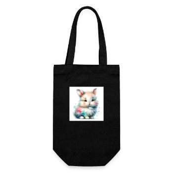 bunny - Geschenkbeutel für Flaschen - Schwarz - Vorne