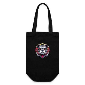 bulldog - Gift Bag for Bottles - black - Front