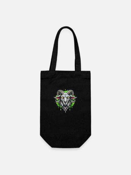 Goat - Gift Bag for Bottles - black