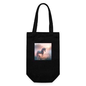 Unicorn - Gift Bag for Bottles - black - Front