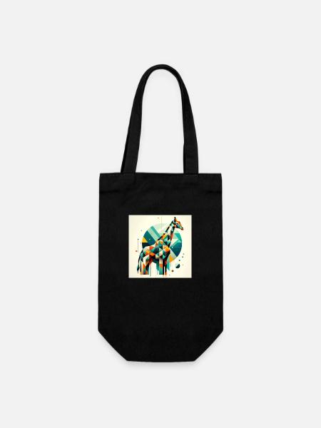 Géométrique 1 - Sac à bouteille - noir