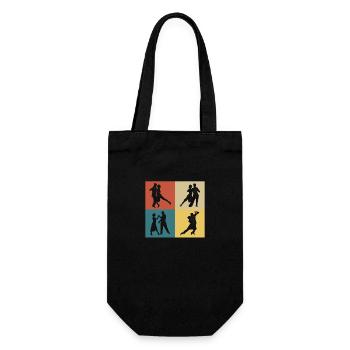 Retro Vintage Tango - Geschenkbeutel für Flaschen - Schwarz - Vorne
