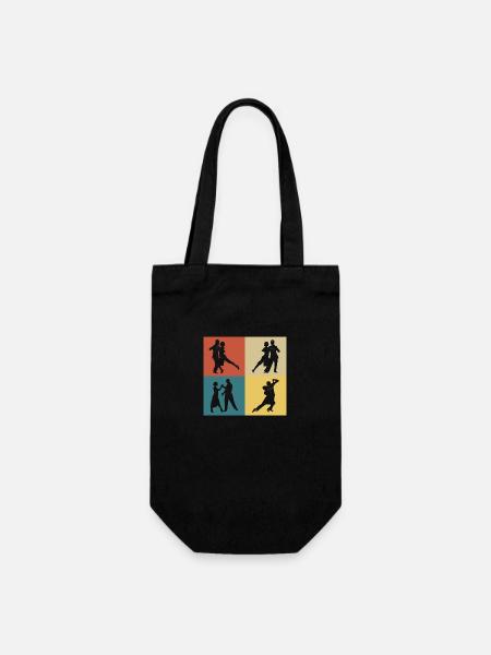 Retro Vintage Tango - Geschenkbeutel für Flaschen - Schwarz