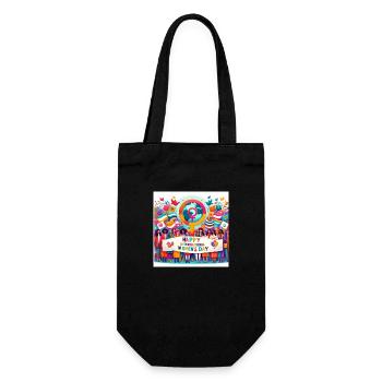 International womens day, 8 März - Geschenkbeutel für Flaschen - Schwarz - Vorne