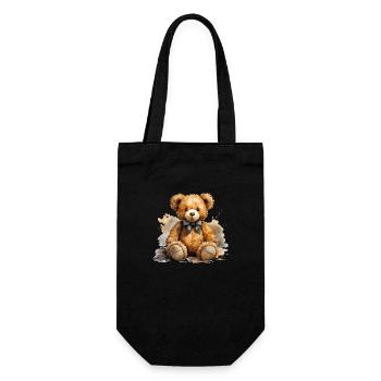 Plush bears are childhood memories - Gift Bag for Bottles - black - Front