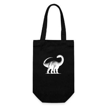 Massive Brachiosaurus Dino Dinosaur - Gift Bag for Bottles - black - Front