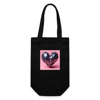 Heart of Iron - Gift Bag for Bottles - black - Front