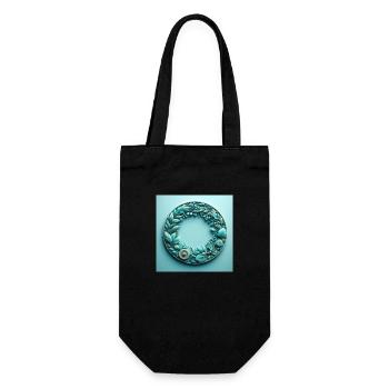 Aqua Marine Serenity - Geschenkbeutel für Flaschen - Schwarz - Vorne