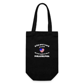 Philadelphia in America - Gift Bag for Bottles - black - Front