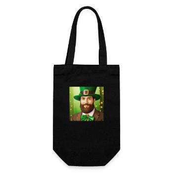 Saint Patrick's Day - Gift Bag for Bottles - black - Front