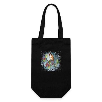 Oiseau coloré - Sac à bouteille - noir - Devant