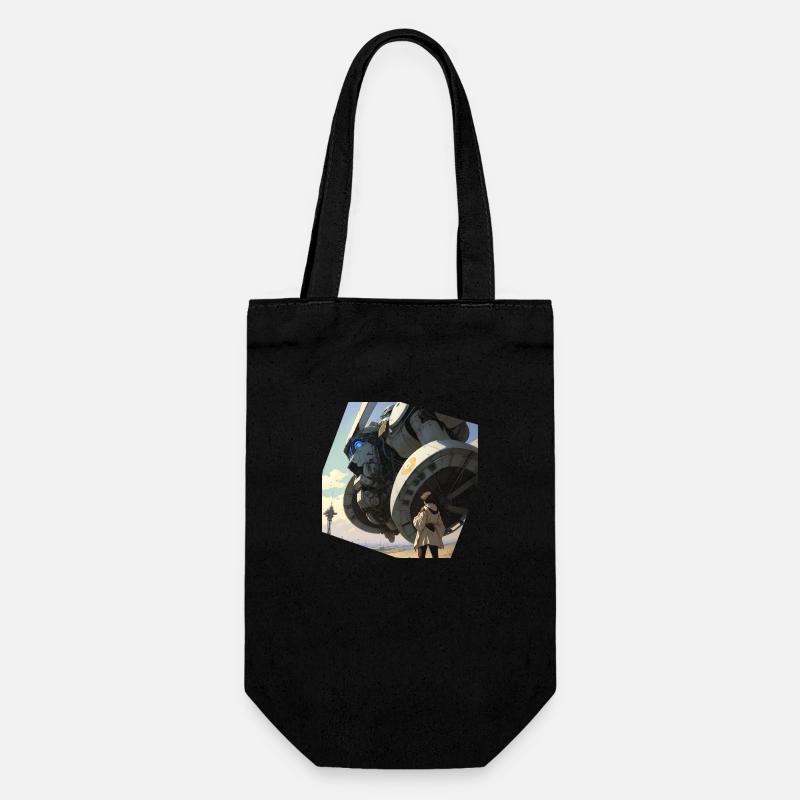 Manga Giant robot - Sac à bouteille - noir