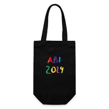Abi 2024 - Geschenkbeutel für Flaschen - Schwarz - Vorne