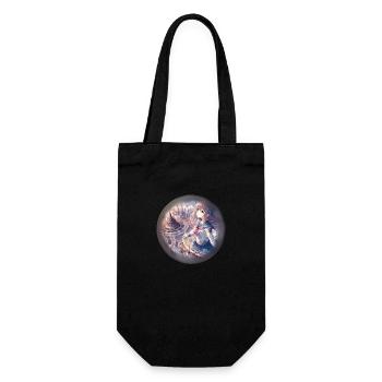 Eine andere Welt - Geschenkbeutel für Flaschen - Schwarz - Vorne