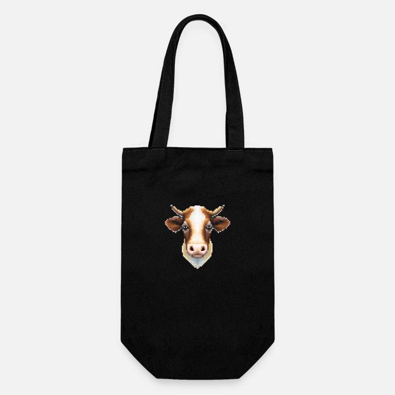 Pixaa la vache - Sac à bouteille - noir