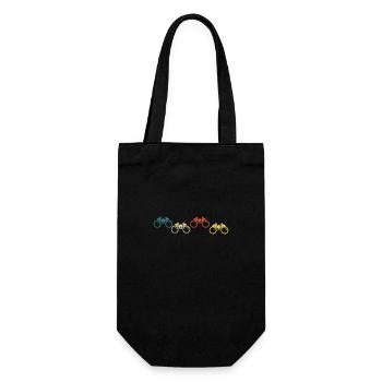jumelle rétro vintage - Sac à bouteille - noir - Devant