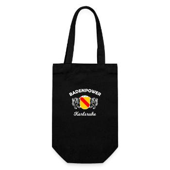 Die Heimatstadt Karlsruhe - Geschenkbeutel für Flaschen - Schwarz - Vorne