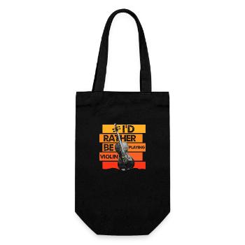 Music Violinist Violinist - Gift Bag for Bottles - black - Front