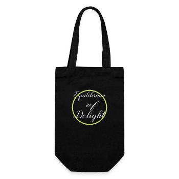 present present idea holistic balance - Gift Bag for Bottles - black - Front