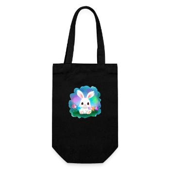 Easter Bunny Cute Kid - Gift Bag for Bottles - black - Front
